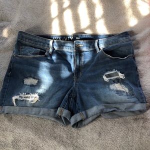 Denim shorts plus size Ava & Viv for Target!